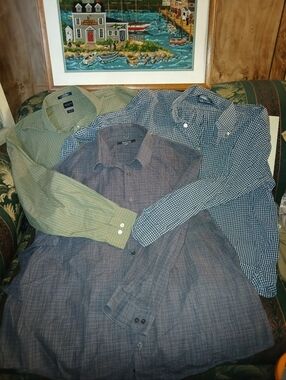 Mens Casual Button Down Shirt with Classic Collar Bundle